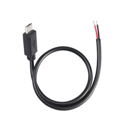 Micro USB apa kábel tápláláshoz, 2 vezetékkel