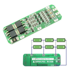 Modul BMS 3S 12.6V 20A pentru 3 celule 18650