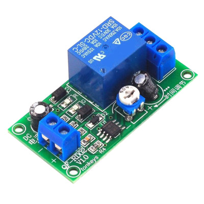 Modul temporizator NE555 12V, intarziere la oprire 0-60s