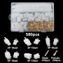 Auto Connector Kit 2.8mm, 580 pieces, 2-9 Pins, Female and Male Terminals