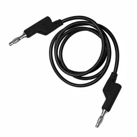Cavo banana 4mm a 4mm, 1000V 15A, Nero, 1m