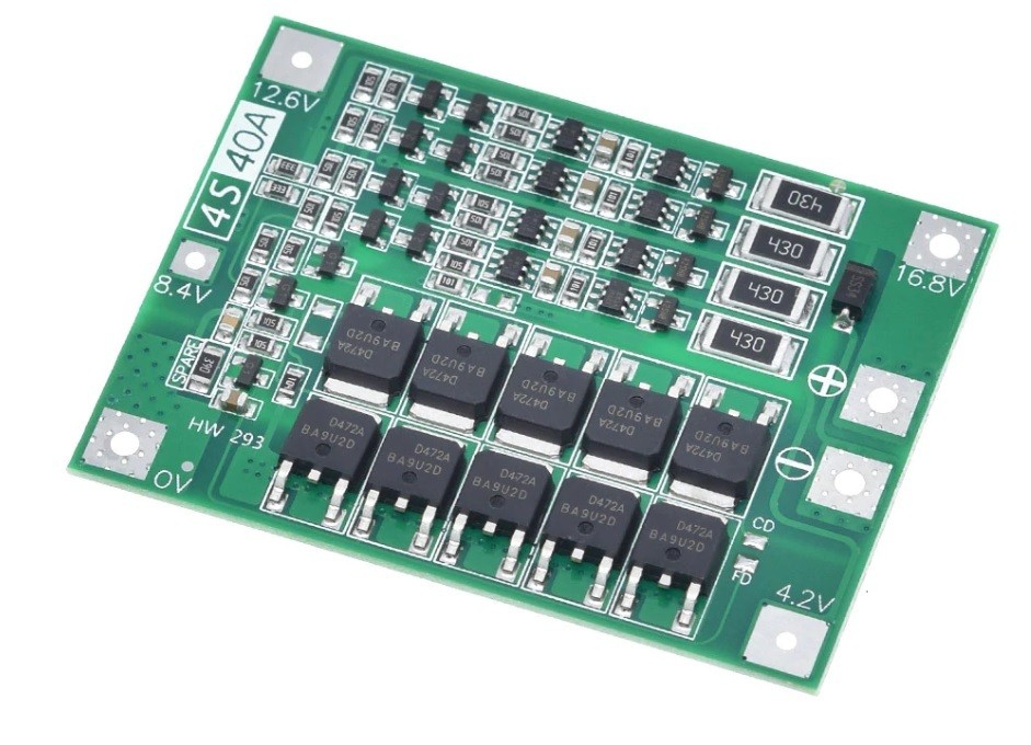 BMS 4S module with balance 40A 16.8V for 18650
