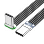 Cavo piatto USB-C a USB-C, connettore dritto a 90 gradi, 20W, 1 metro
