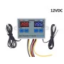 Digitális kettős termosztát, XK-W1088, 10A relé, NTC 10K, 12V