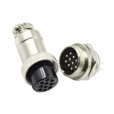 GX16 connector set, 10-pin