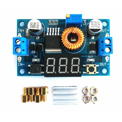 Spannungsabsenkmodul XL4015, 5-36VDC, 5A, 75W, mit Display