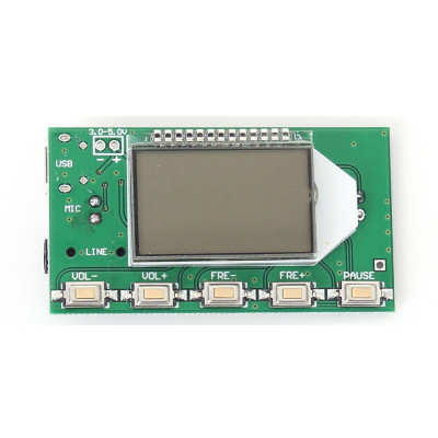 Modulo trasmettitore radio FM DSP PLL 87 - 108 MHz, 100 mW, con LCD e pulsanti di controllo