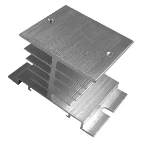 Aluminum radiator I-50, SSR relays, 10–25A, DIN rail