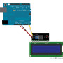 I2C LCD interfész modul 1602, 2004