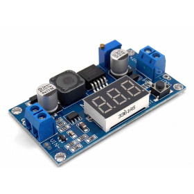 XL6009 DC voltage booster module with display, 5-52V, 4A