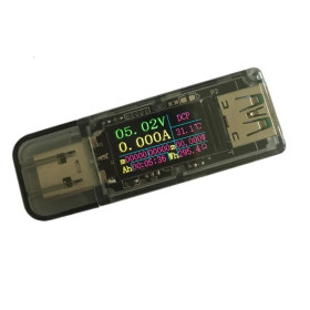 Tester multiplo USB, 3,7 V-30 V 5 A, display a colori IPS