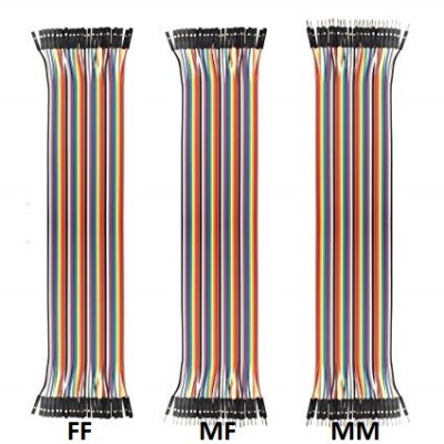 40 Dupont male-male jumper wires 20cm