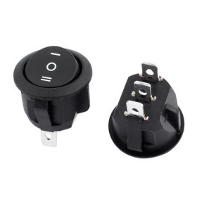 ON-OFF-ON 3-pin SPDT button with retention