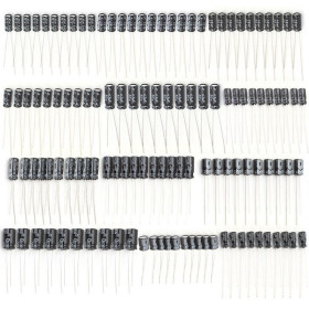 Set 120 condensatori electrolitici 0.22-470uF