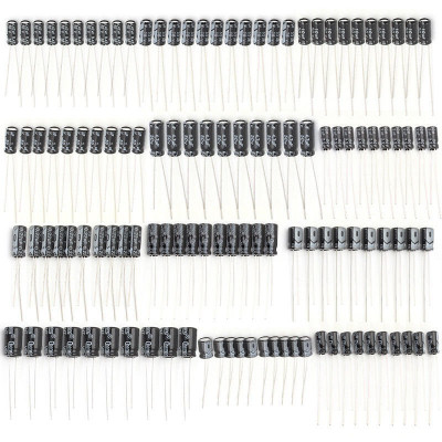 120 darabos elektrolitkondenzátor készlet, 0,22-470 uF