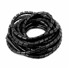 Spirala protectie cabluri 1 m neagra, diametru variabil