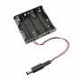 4AA Battery Holder with Plug