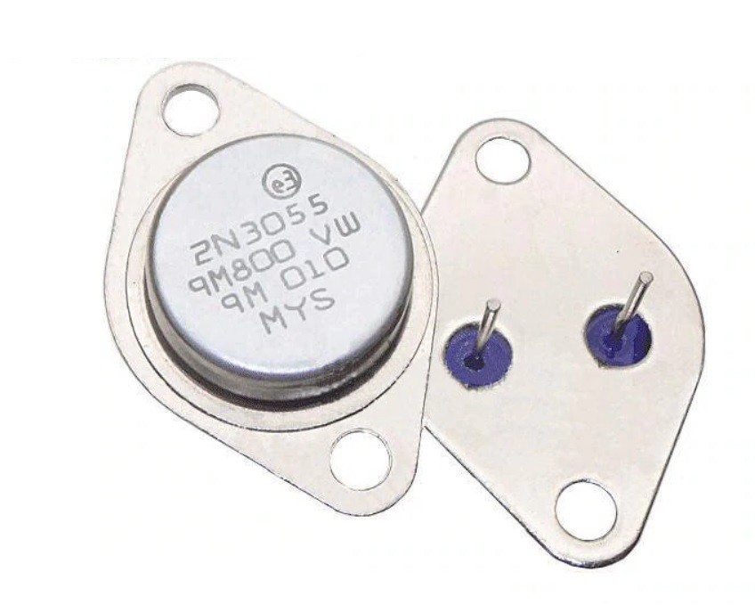 5 Transistor Di Potenza 2N3055 NPN, 15A 100V, Custodia Metallo TO-3, Per Progetti Elettronici Fai Da Te - 2