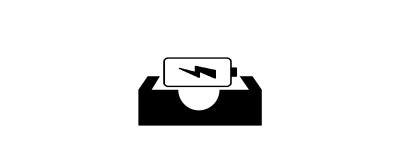Batterie unterstützt