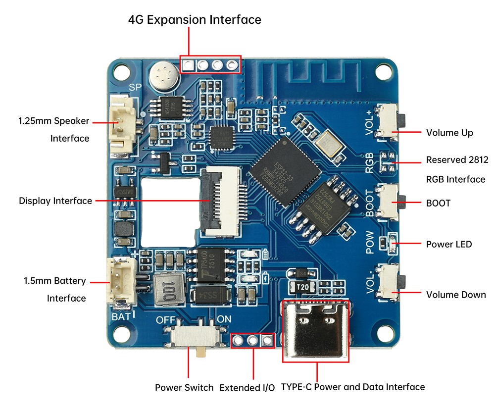 Xiaozhi AI Voice Assistant Module ESP32-S3 with 1.54