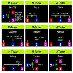 Tester LCR-T7 Multifunzione Con Display TFT A Colori, Misura Transistor, Diodi, Condensatori, IR